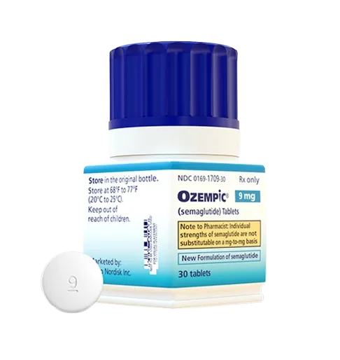 Oral semaglutide pill bottle